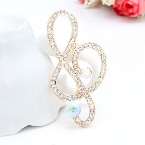 Broche femme en Zircon diamant - Ref 1176842