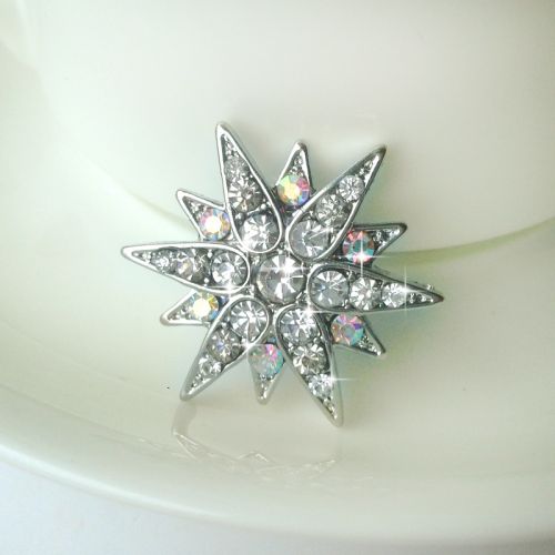 Broche en Alliage argent et plaqué or - Ref 1176849