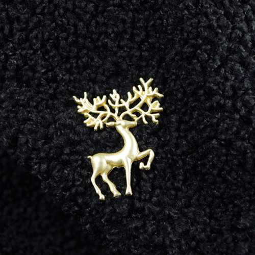 Broche Lovers en Alliage argent et plaqué or - Ref 1176946