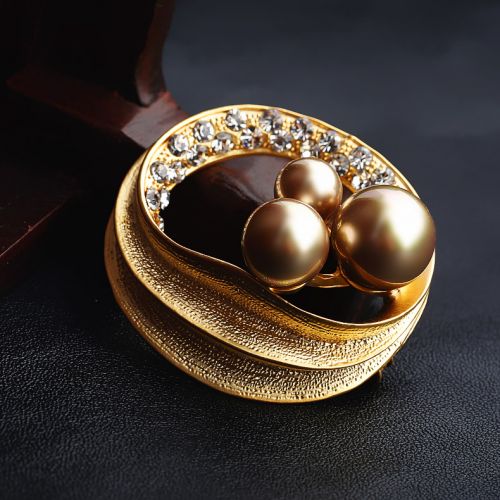 Broche femme LINGLADY en Alliage argent et plaqué or - Ref 1176969