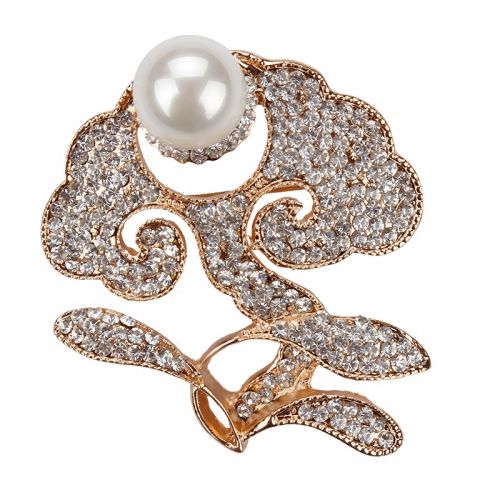 Broche femme WEIMAN en Alliage argent et plaqué or - Ref 1176971