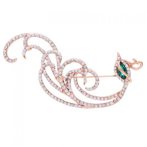 Broche femme en Alliage argent et plaqué or - Ref 1177008