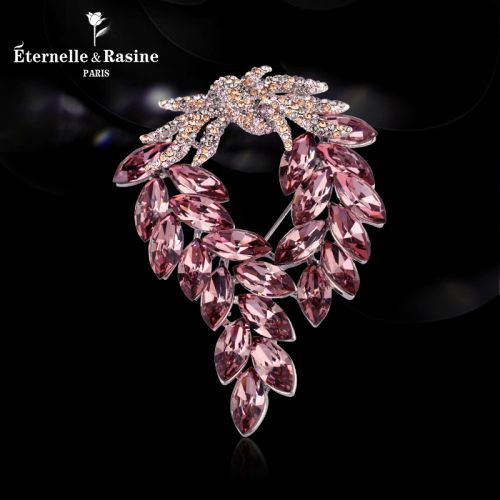 Broche femme ETERNELLE en cristal autrichien - Ref 1177073