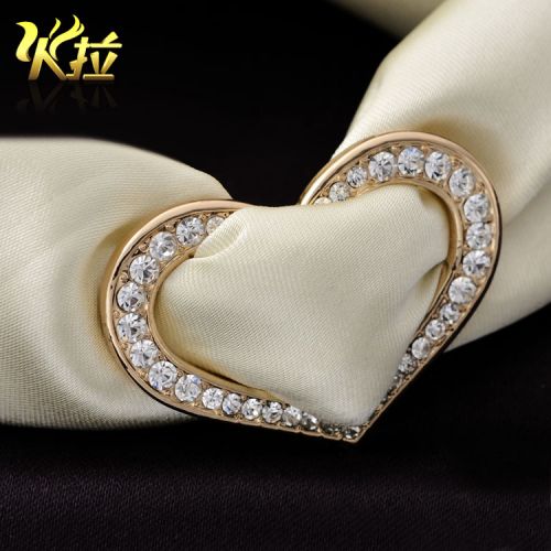 Broche femme en Alliage argent et plaqué or - Ref 1177096