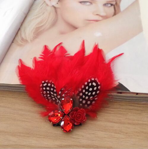 Broche Lovers en plume - Ref 1177113