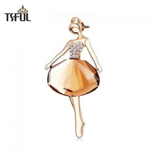Broche femme TSFUL en cristal artificiel - Ref 1177128