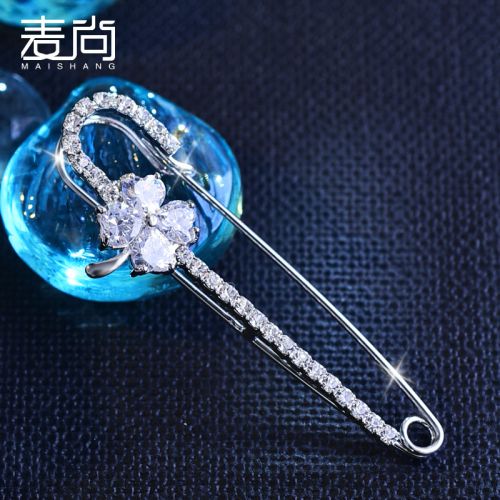 Broche femme en Alliage argent et plaqué or - Ref 1177162