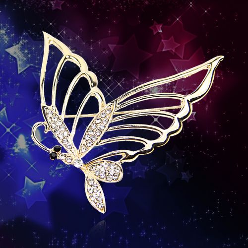 Broche femme en Alliage argent et plaqué or - Ref 1177203