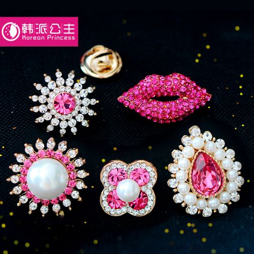 Broche femme en Alliage argent et plaqué or - Ref 1177227