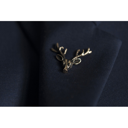 Broche Lovers en Alliage argent et plaqué or - Ref 1177233