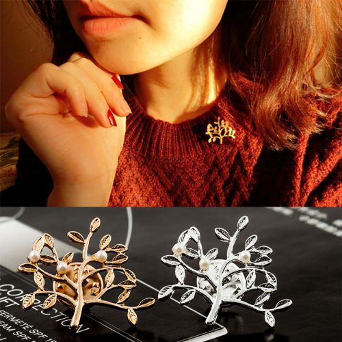 Broche femme en Alliage argent et plaqué or - Ref 1177299