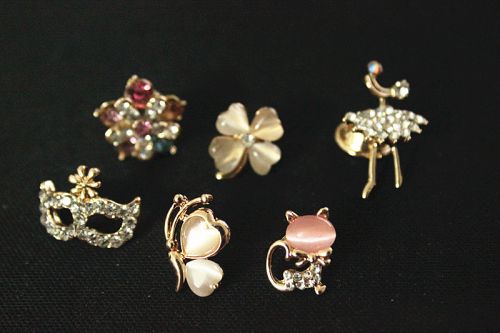 Broche en Alliage argent et plaqué or - Ref 1177399