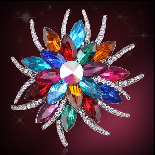 Broche femme en Alliage argent et plaqué or - Ref 1177450