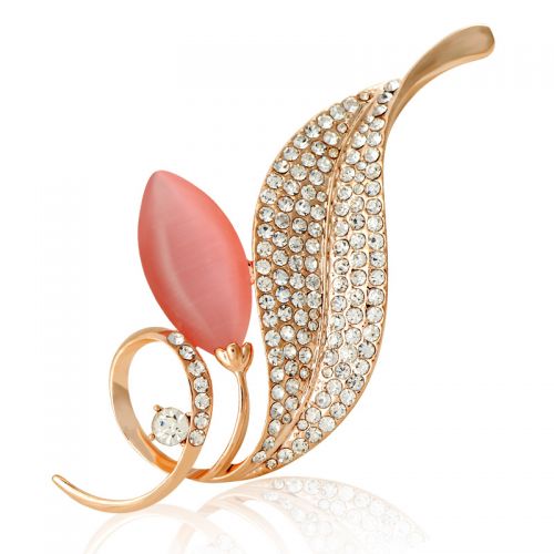 Broche femme en Alliage argent et plaqué or - Ref 1177475