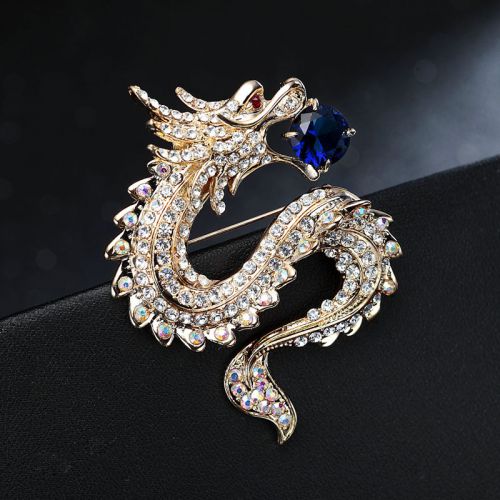 Broche Lovers OKAJEWELRY en Alliage argent et plaqué or - Ref 1177491