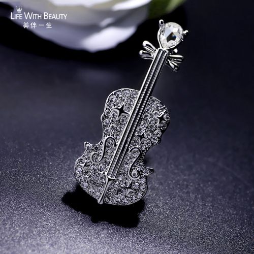 Broche femme en Alliage argent et plaqué or - Ref 1177500