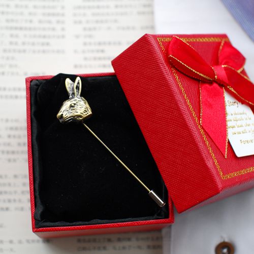 Broche Lovers en Alliage argent et plaqué or - Ref 1177535