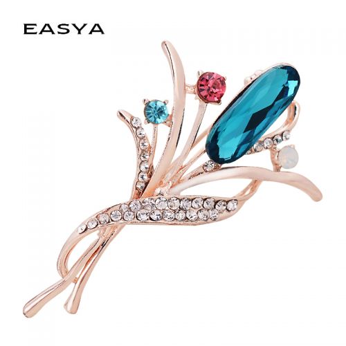 Broche femme en Alliage argent et plaqué or - Ref 1177551