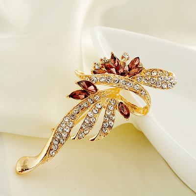 Broche femme en Alliage argent et plaqué or - Ref 1177580