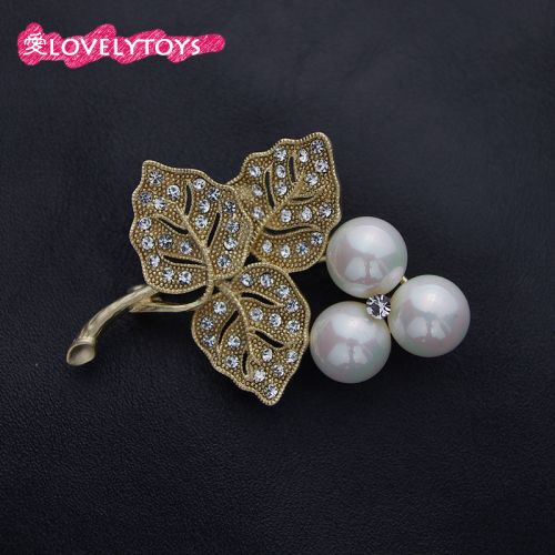 Broche femme en Alliage argent et plaqué or - Ref 1177656