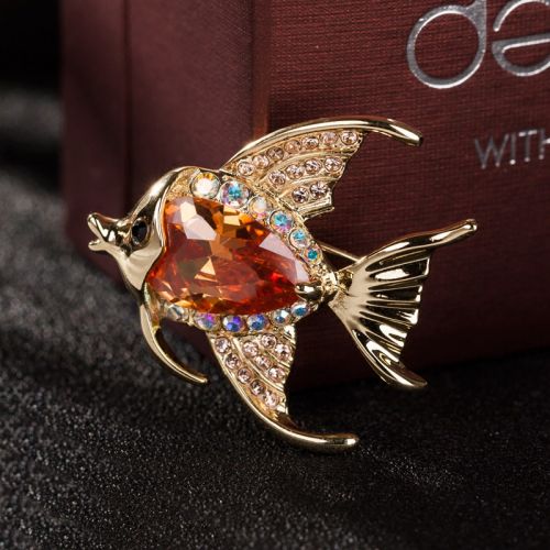 Broche femme en Alliage argent et plaqué or - Ref 1177660