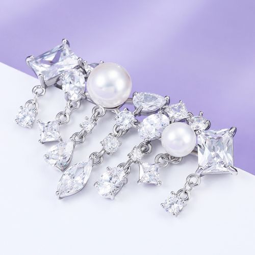 Broche femme en Alliage argent et plaqué or - Ref 1177666