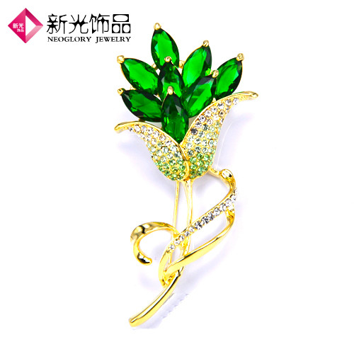 Broche femme en Alliage argent et plaqué or - Ref 1177668