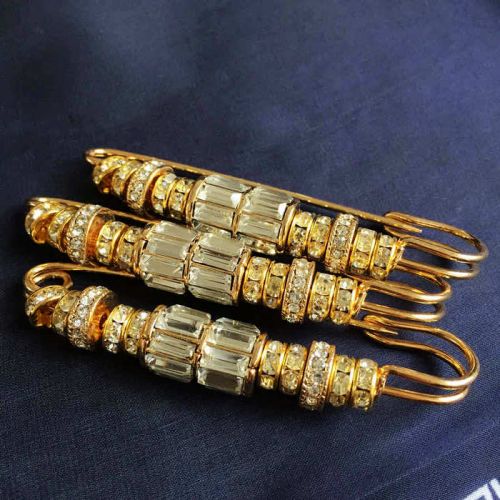 Broche femme en Alliage argent et plaqué or - Ref 1177677