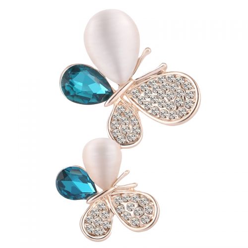 Broche femme en Alliage argent et plaqué or - Ref 1177698