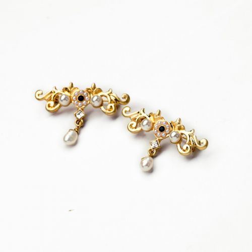 Broche femme en Alliage argent et plaqué or - Ref 1177702