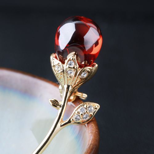 Broche femme en Alliage argent et plaqué or - Ref 1177790