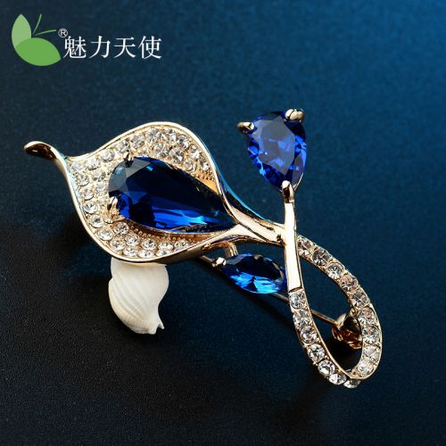 Broche femme en Alliage argent et plaqué or - Ref 1177884