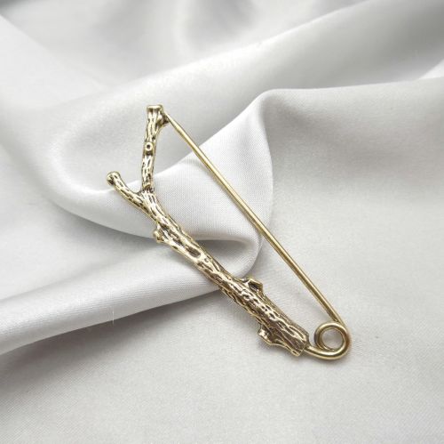 Broche en Alliage argent et plaqué or - Ref 1177920