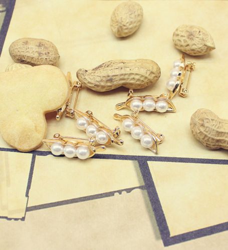 Broche femme en Alliage argent et plaqué or - Ref 1177963