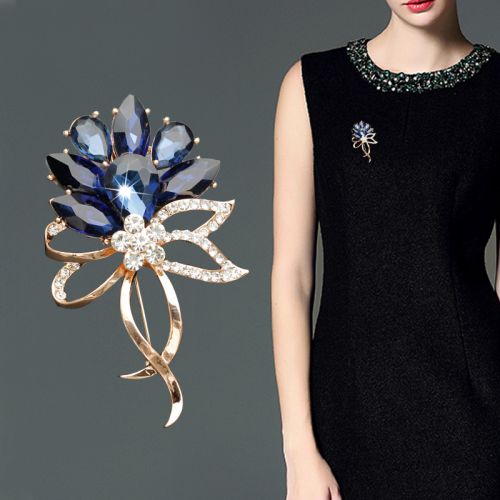 Broche femme en Zircon diamant - Ref 1177984