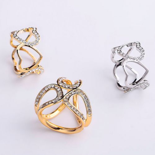 Broche femme KING en Alliage argent et plaqué or - Ref 1178020