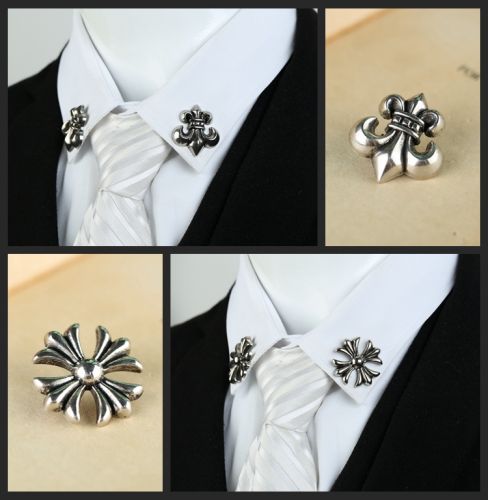 Broche homme en Alliage argent et plaqué or - Ref 1178051