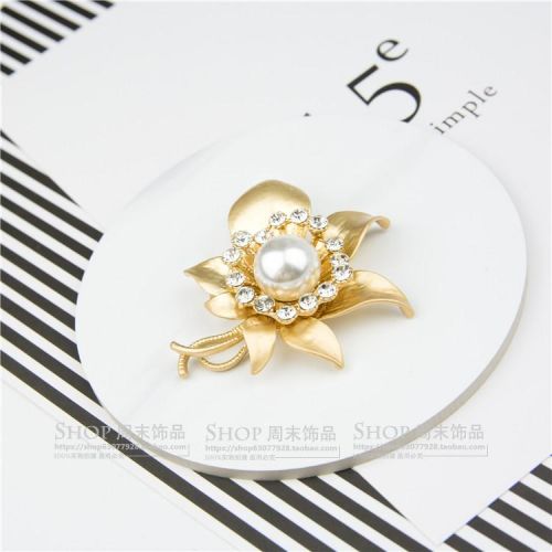 Broche femme en Alliage argent et plaqué or - Ref 1178065