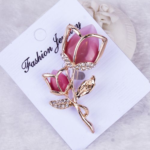 Broche femme en Alliage argent et plaqué or - Ref 1178079