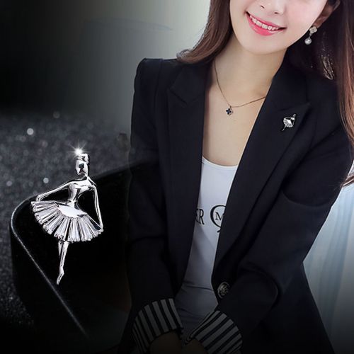 Broche femme KING en Alliage argent et plaqué or - Ref 1178103