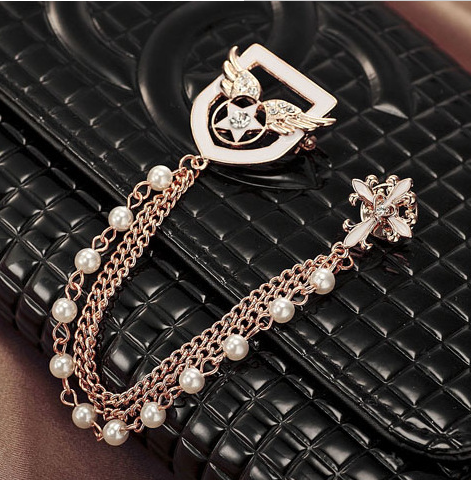 Broche femme en Alliage argent et plaqué or - Ref 1178176