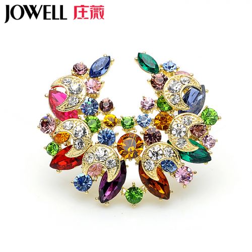 Broche femme en Alliage argent et plaqué or - Ref 1178201