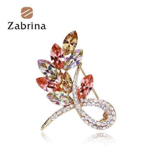 Broche femme ZABRINA en cristal autrichien - Ref 1178224
