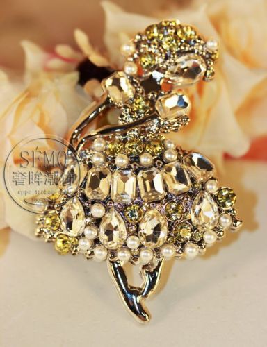 Broche femme en cristal artificiel - Ref 1178235