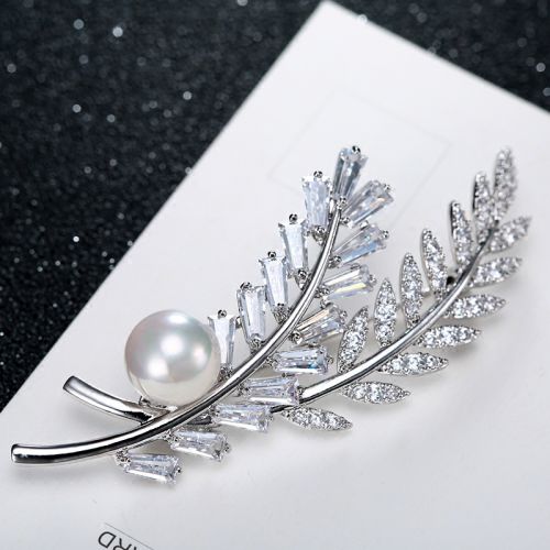 Broche femme en Alliage argent et plaqué or - Ref 1178330