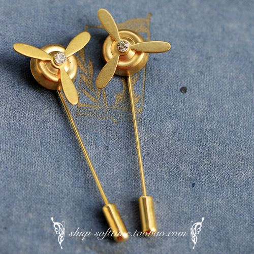 Broche en Alliage argent et plaqué or - Ref 1178360
