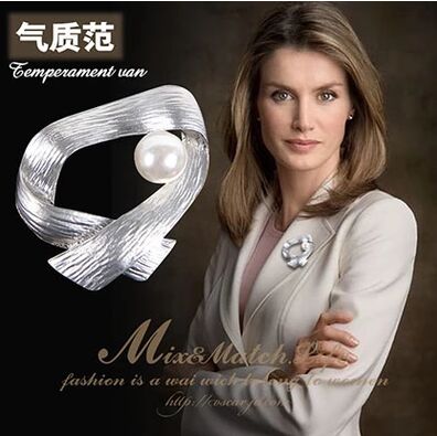 Broche femme en Alliage argent et plaqué or - Ref 1178362