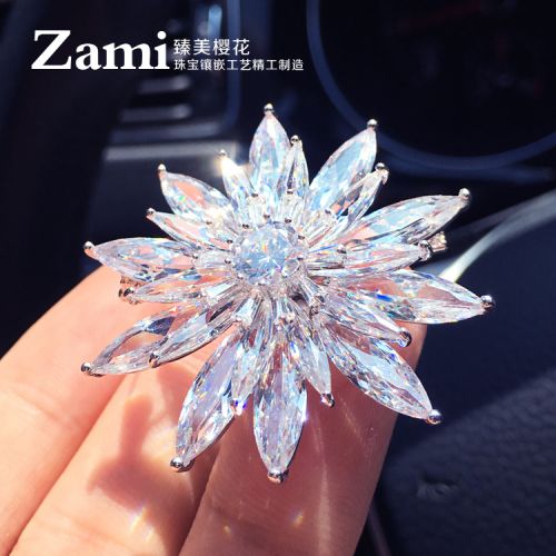Broche femme en Zircon diamant - Ref 1178367