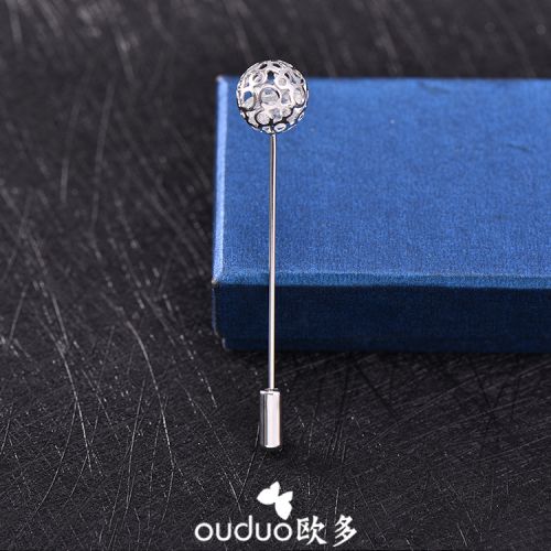 Broche Lovers en Alliage argent et plaqué or - Ref 1178385