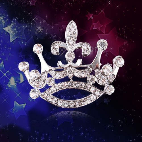 Broche femme en Alliage argent et plaqué or - Ref 1178413